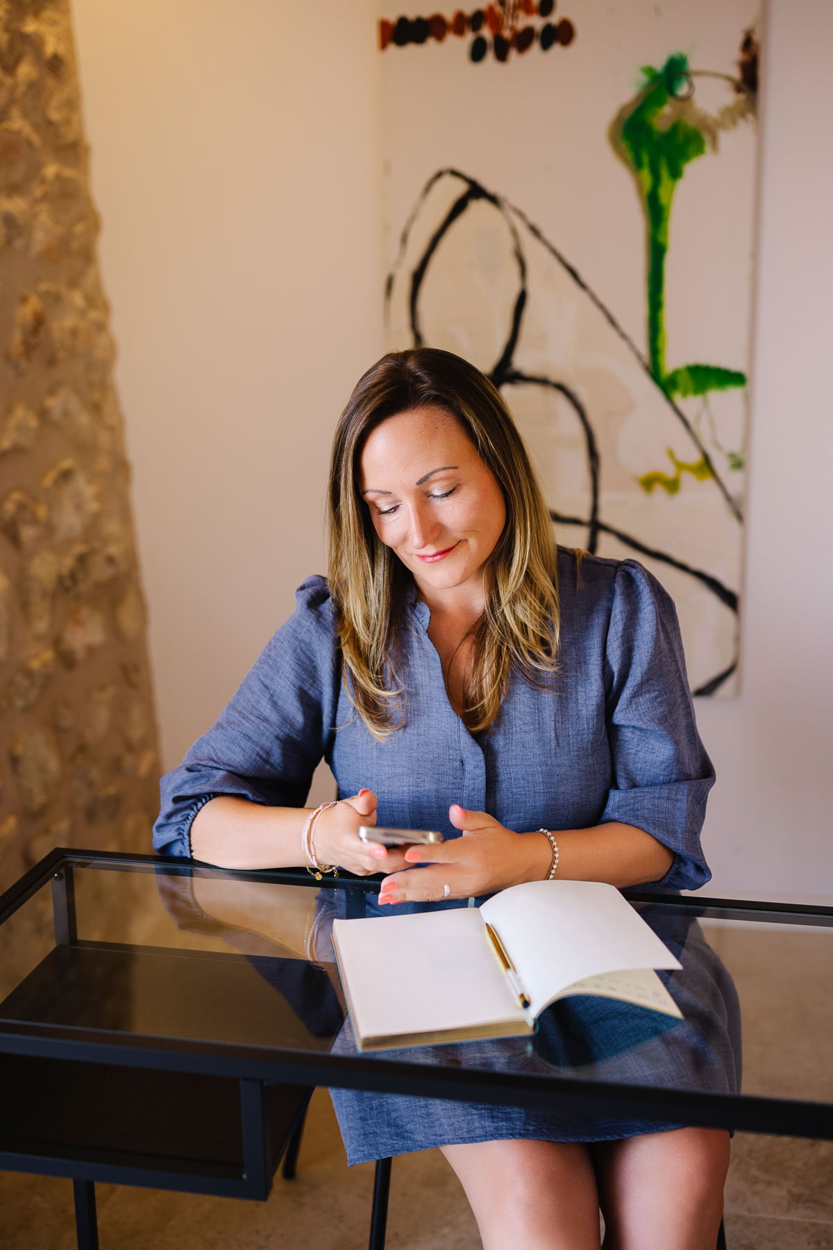 Sabrina Aumann bei der Arbeit